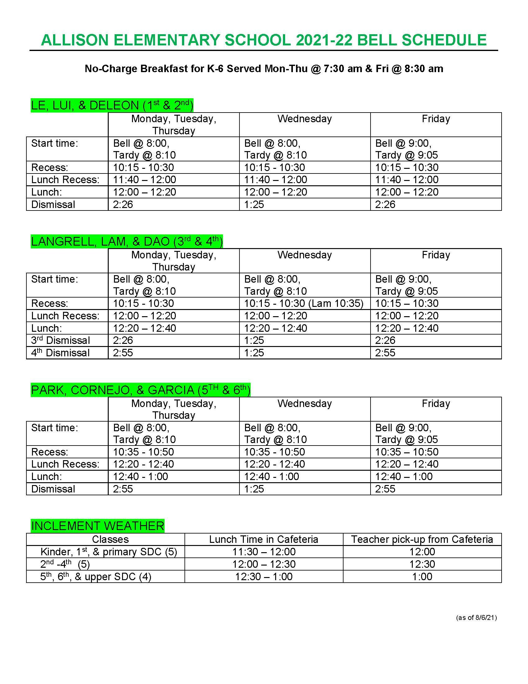allison bell schedule page 2